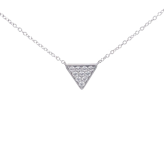 三角形滿鑽 鑽石項鍊 Triangle Diamond Necklace