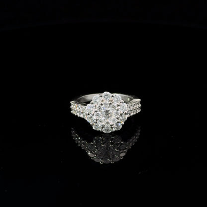 FisGold Jewelry「花樣年華」鑽石戒指 14K Diamond Cluster Ring 1