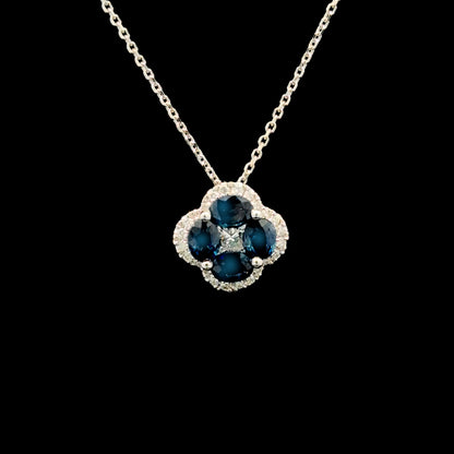 FisGold Jewelry 旗艦款「Blossom」系列 幸運草鑽石項鍊 Diamond Clover Necklace 1