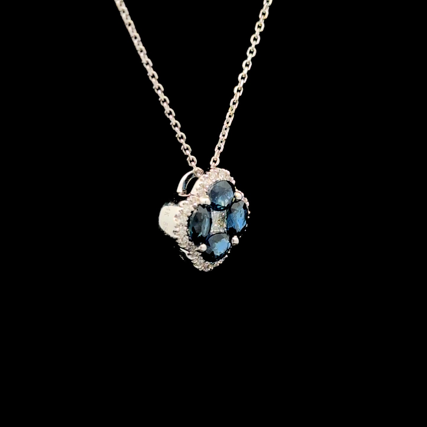 FisGold Jewelry 旗艦款「Blossom」系列 幸運草鑽石項鍊 Diamond Clover Necklace 1