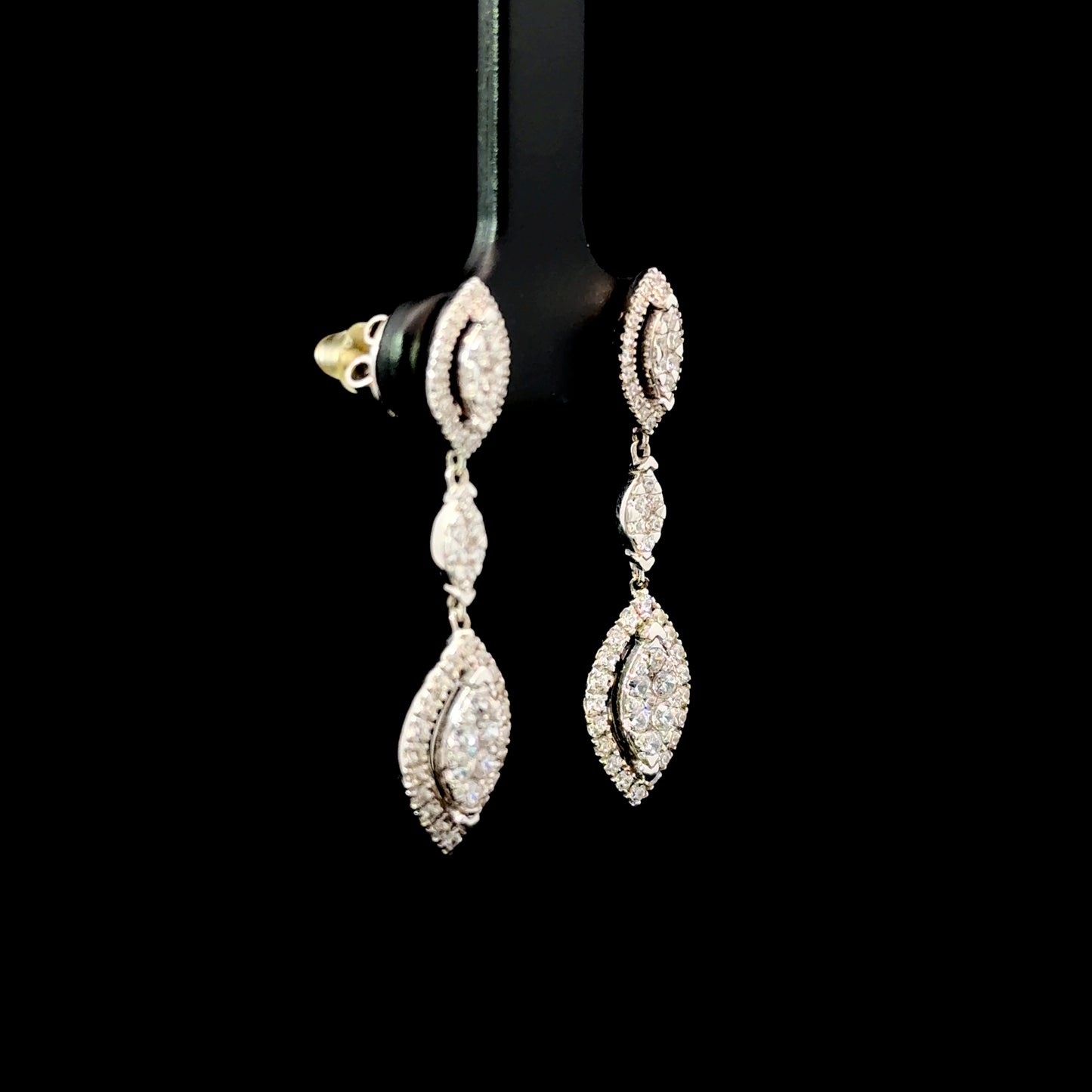 FisGold Jewelry 旗艦款「璀璨星辰」系列 滿鑽耳環 Iced Out Diamond Earrings 4