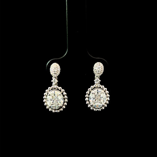 FisGold Jewelry 旗艦款「璀璨星辰」系列 滿鑽耳環 Iced Out Diamond Earrings 1