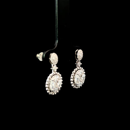 FisGold Jewelry 旗艦款「璀璨星辰」系列 滿鑽耳環 Iced Out Diamond Earrings 1