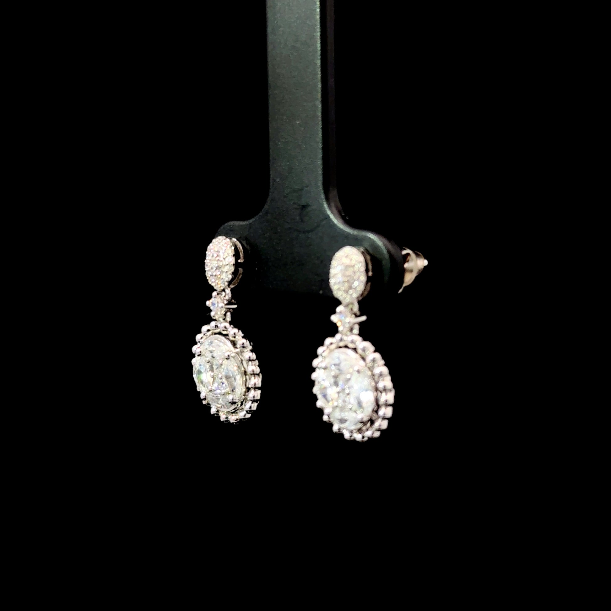 FisGold Jewelry 旗艦款「璀璨星辰」系列 滿鑽耳環 Iced Out Diamond Earrings 1