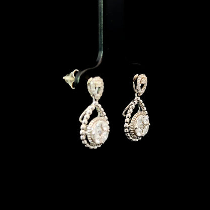 FisGold Jewelry 旗艦款「璀璨星辰」系列 滿鑽耳環 Iced Out Diamond Earrings 2