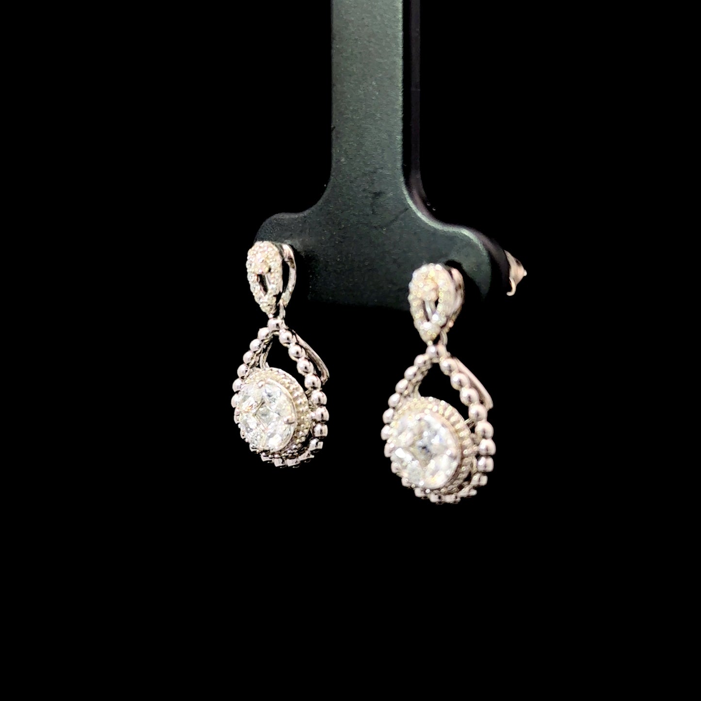 FisGold Jewelry 旗艦款「璀璨星辰」系列 滿鑽耳環 Iced Out Diamond Earrings 2