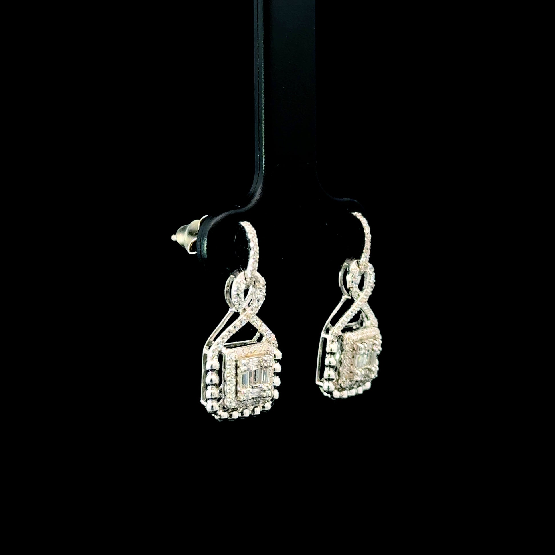 FisGold Jewelry 旗艦款「璀璨星辰」系列 滿鑽耳環 Iced Out Diamond Earrings 3