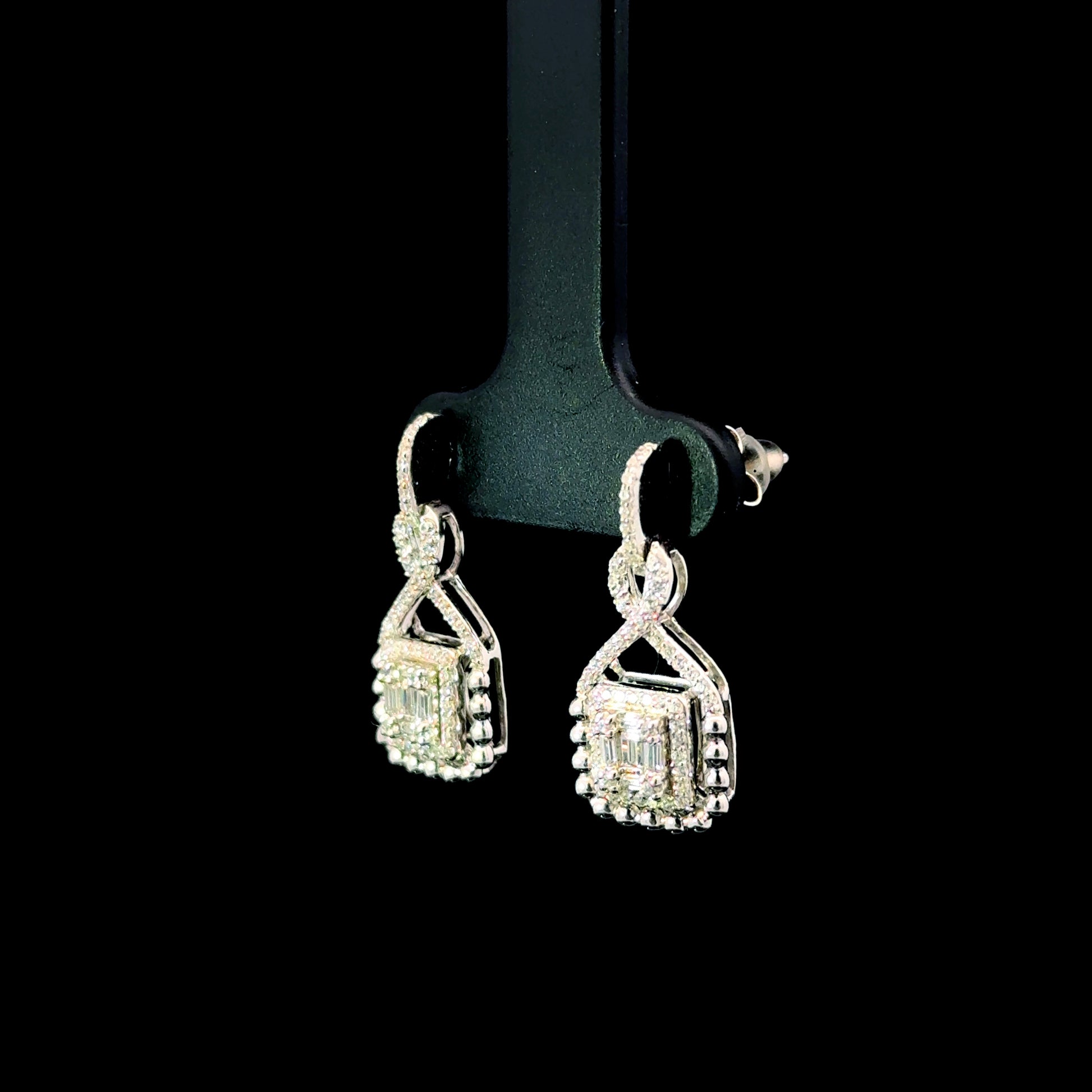 FisGold Jewelry 旗艦款「璀璨星辰」系列 滿鑽耳環 Iced Out Diamond Earrings 3