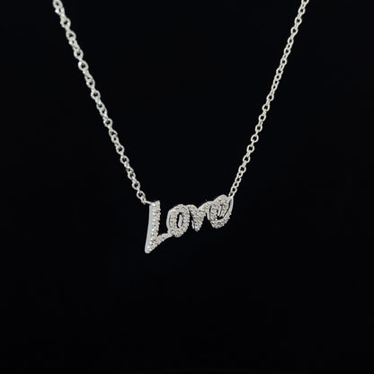 珍愛告白 LOVE 字母鑽石項鍊 LOVE letters Necklace