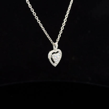 FisGold Jewelry「輕奢系列」閃耀之心鑽石愛心項鍊 14K Diamond Heart Necklace