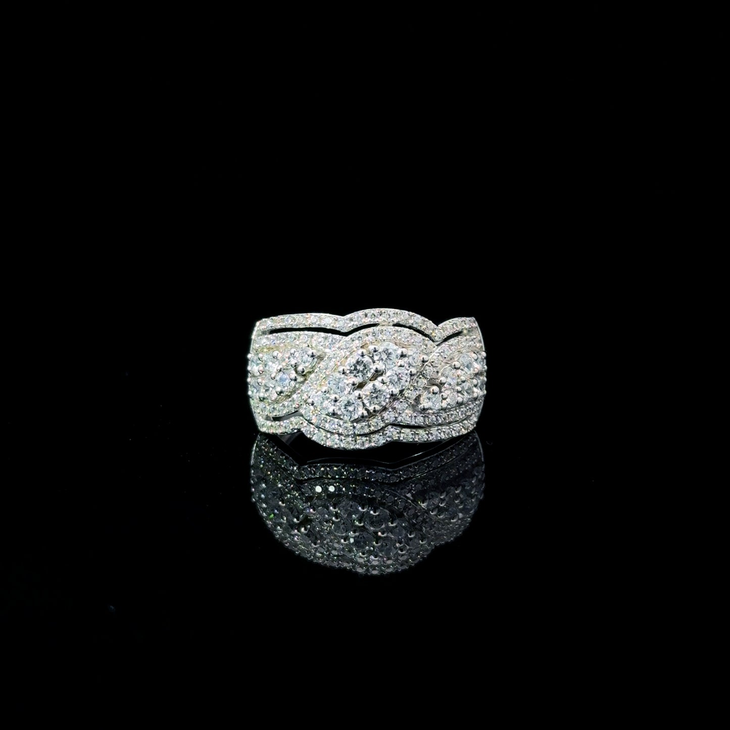 FisGold Jewelry 旗艦款「璀璨星辰」系列 滿鑽戒指 Iced Out Diamond Ring 1