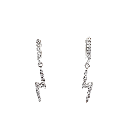 閃電造型鑽石耳環 14K Thunder Diamond Earrings