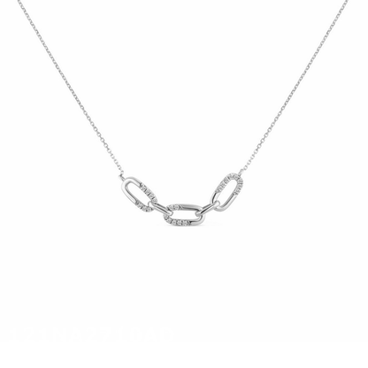 鑽石 鎖鏈項鍊 14K Diamond Link Necklace