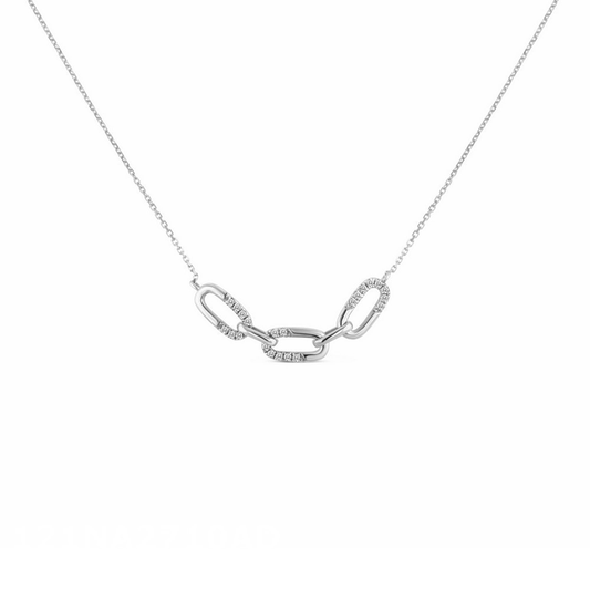 鑽石 鎖鏈項鍊 14K Diamond Link Necklace