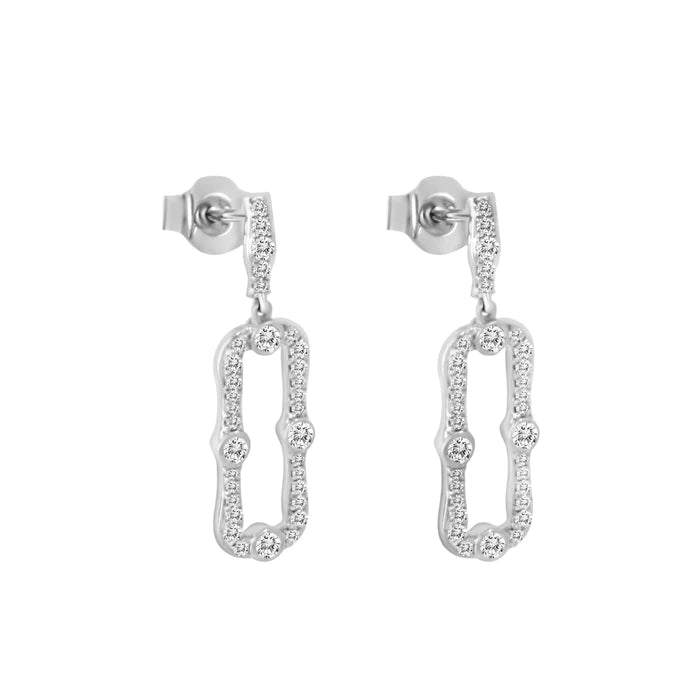 維多利亞風方形鑽石耳釘 耳環 14K Diamond Victorian Style Square Studs Earring