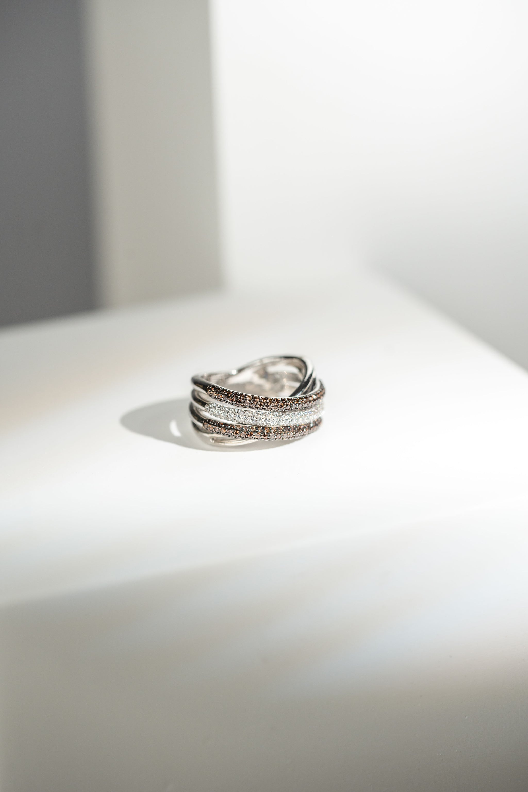 FisGold 星影夢語 雙⾊滿鑽戒指  FisGold Ethereal Stardust Diamond Ring