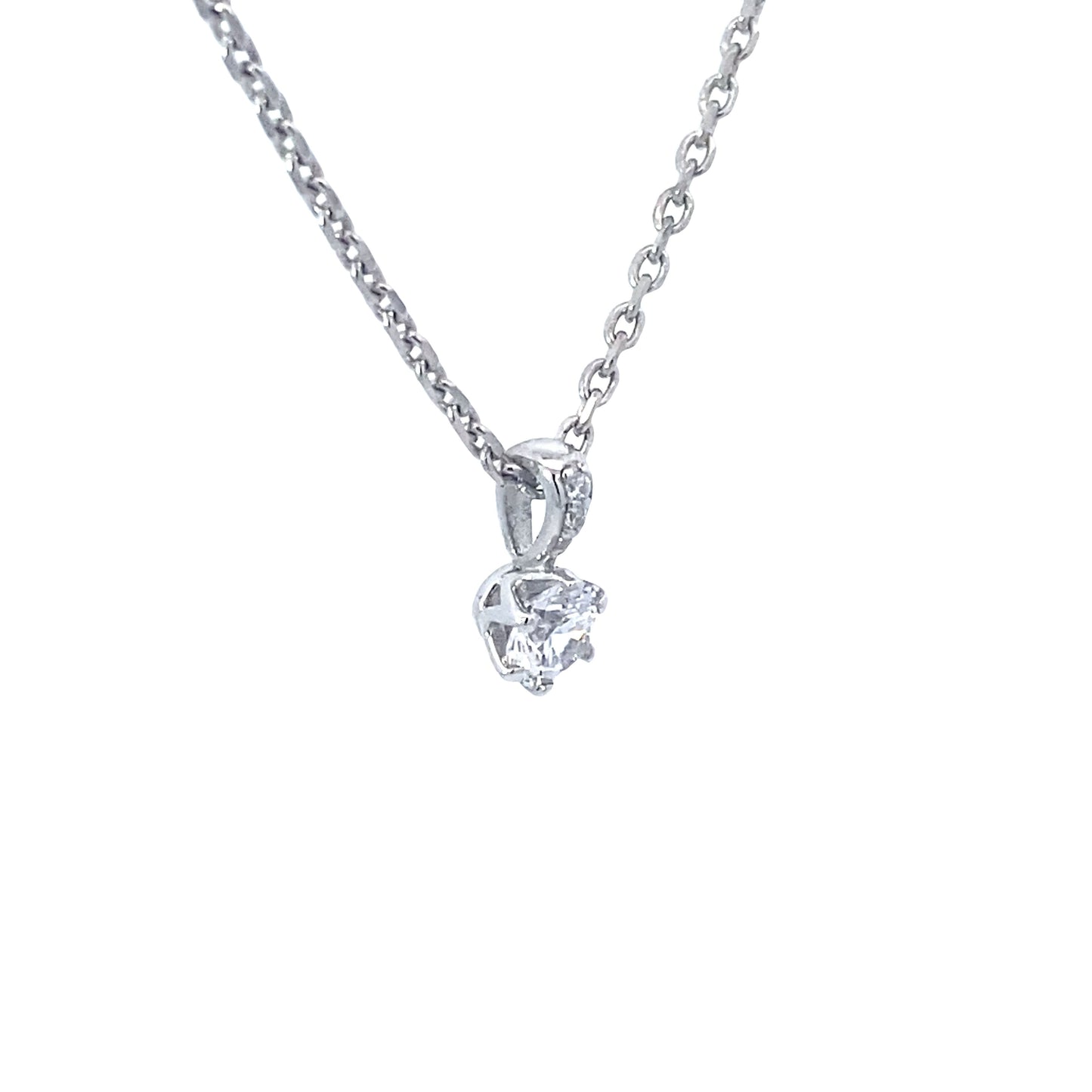 經典單鑽項鍊 14K 0.56克拉 Single Diamond Necklace