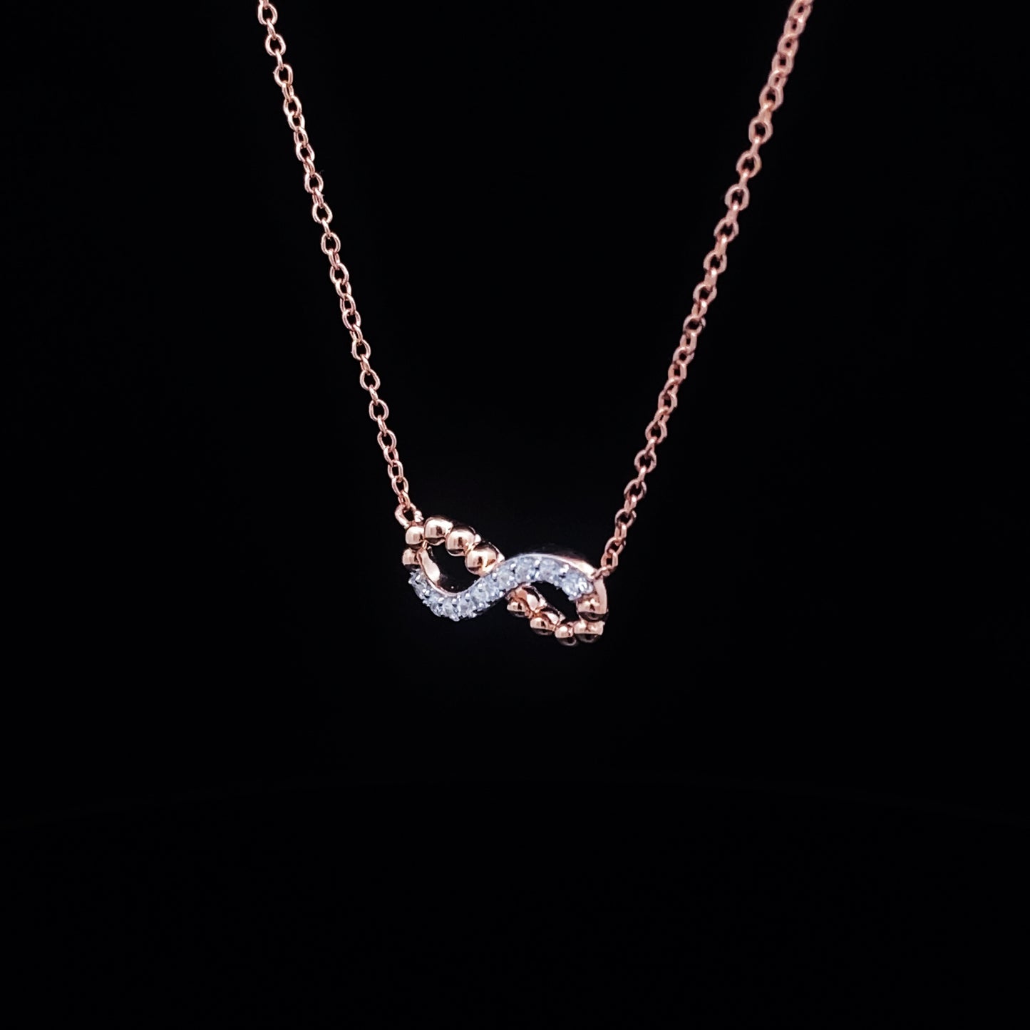 鑲鑽永恆符號項鍊 Diamond Infinity Necklace