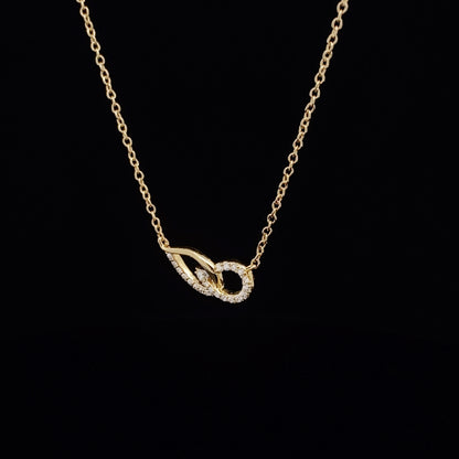 璀璨雙心鑽石項鍊 Diamond Infinity Necklace