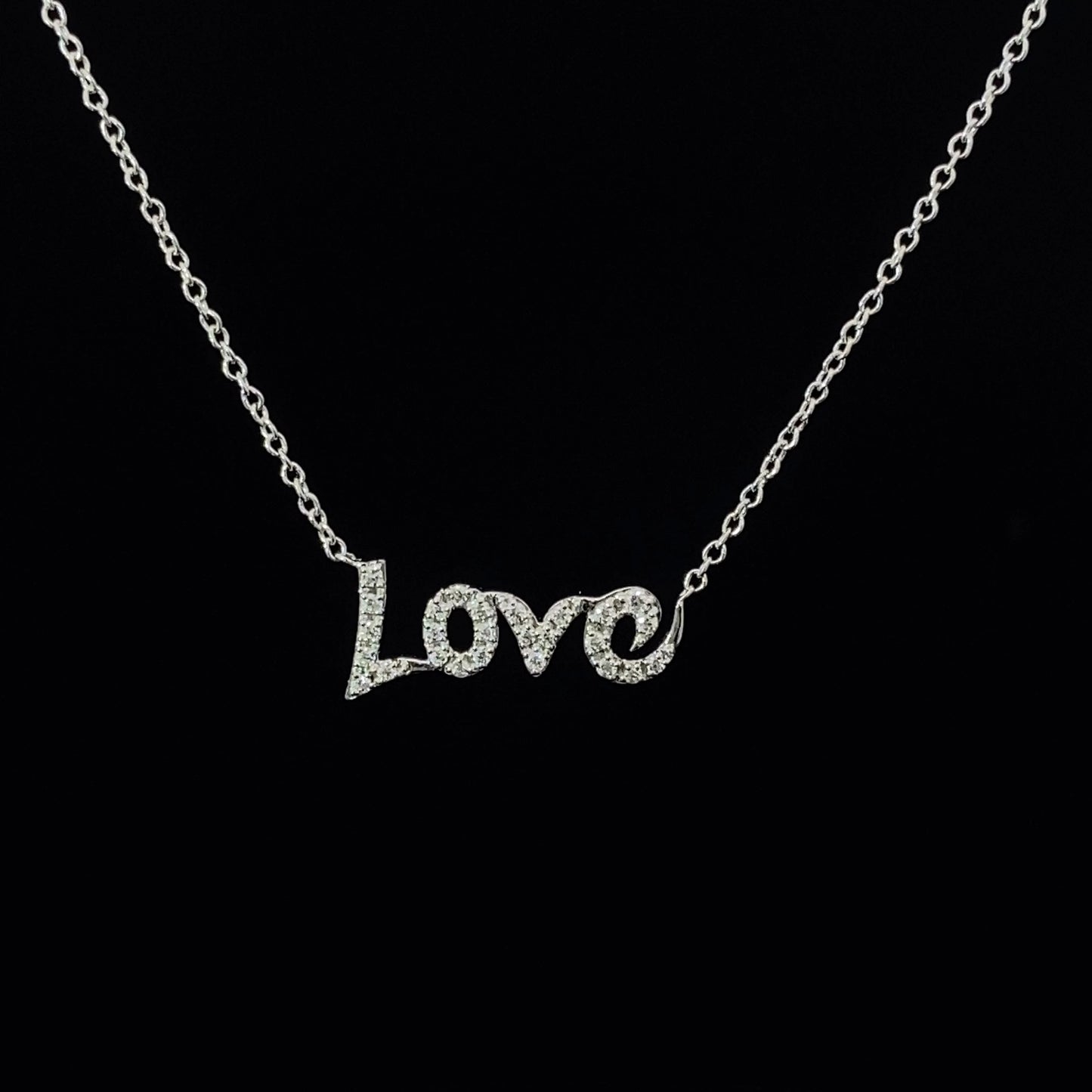 珍愛告白 LOVE 字母鑽石項鍊 LOVE letters Necklace