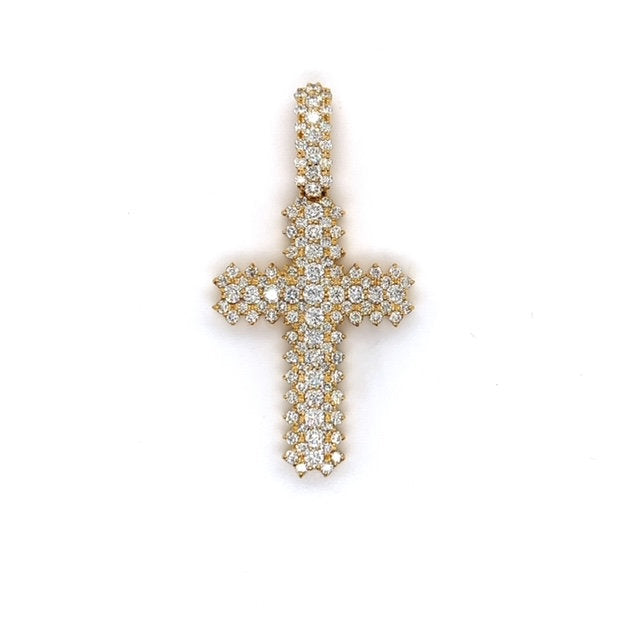 滿鑽十字架吊墜/項鍊 14K Diamond Cross Pendant