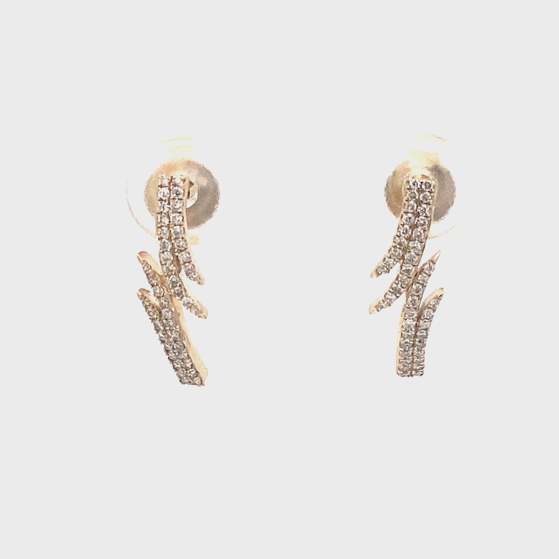 鑽石鳳凰翅膀耳釘 Diamond Phoenix Wing Studs Earring