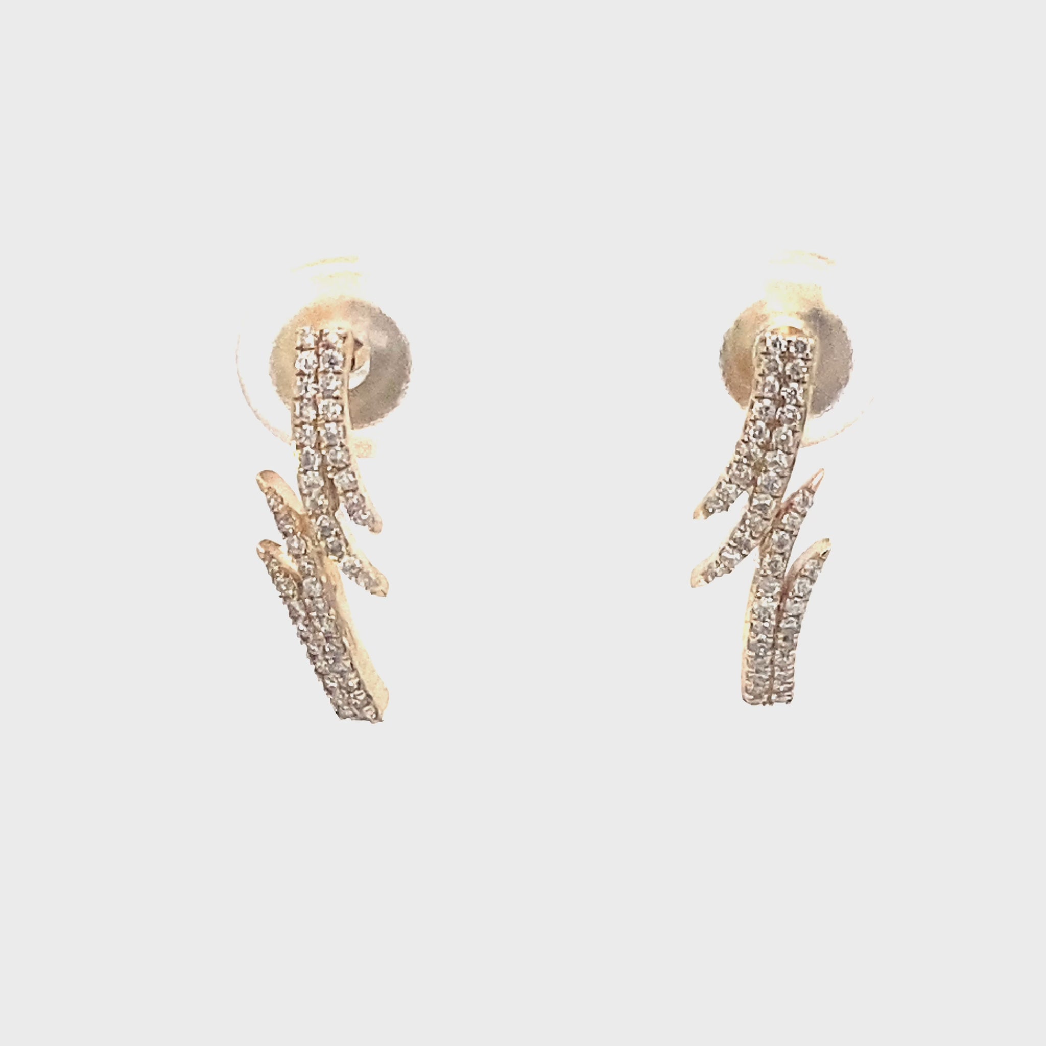 鑽石鳳凰翅膀耳釘 Diamond Phoenix Wing Studs Earring