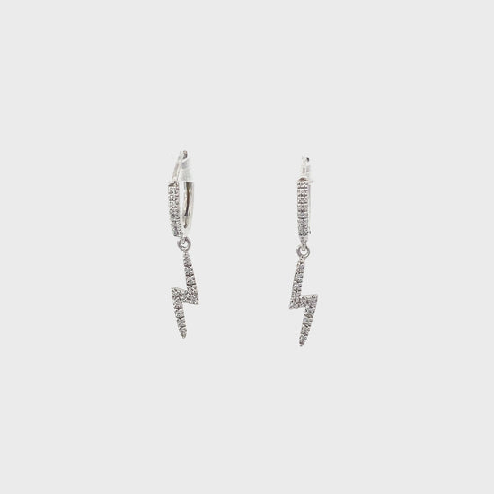 閃電造型鑽石耳環 14K Thunder Diamond Earrings