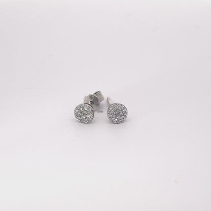 滿鑽圓形耳釘 Bling Bling Diamond Studs Earring