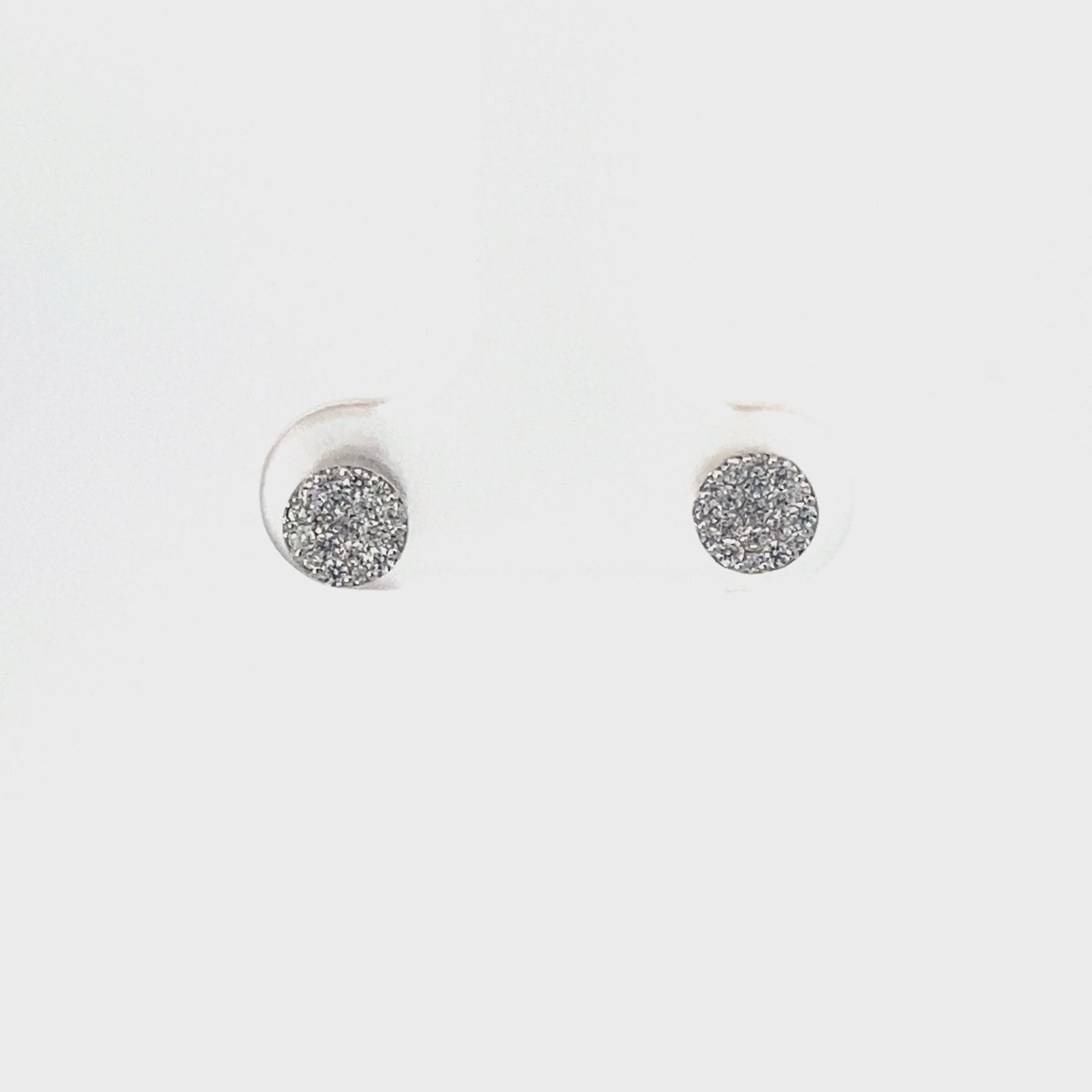 滿鑽圓形耳釘 Bling Bling Diamond Studs Earring