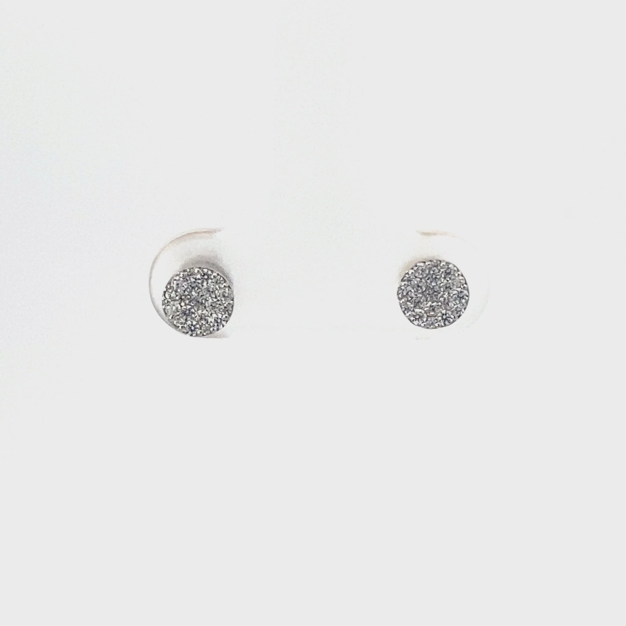 滿鑽圓形耳釘 Bling Bling Diamond Studs Earring