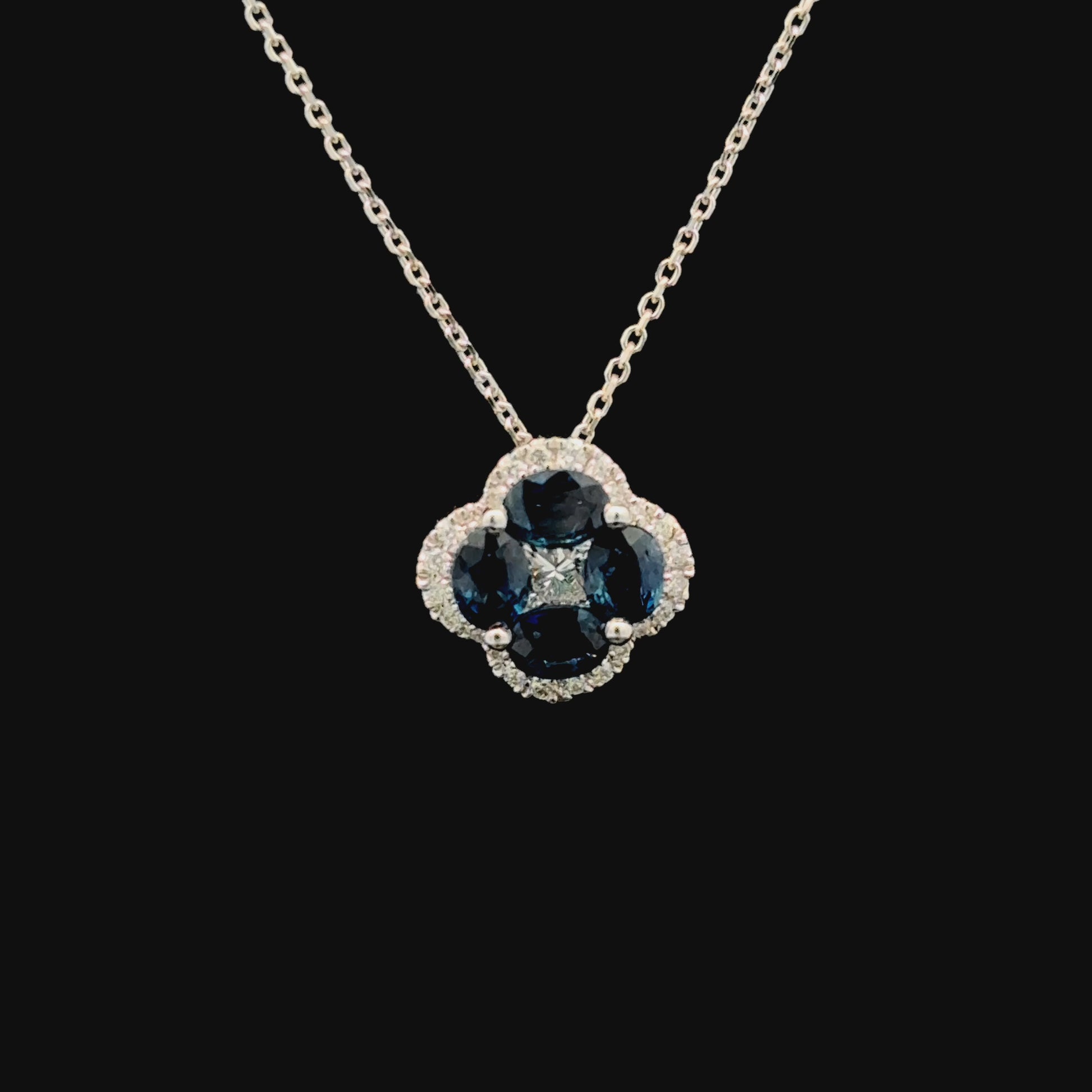 FisGold Jewelry 旗艦款「Blossom」系列 幸運草鑽石項鍊 Diamond Clover Necklace 1