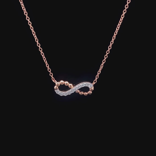 鑲鑽永恆符號項鍊 Diamond Infinity Necklace