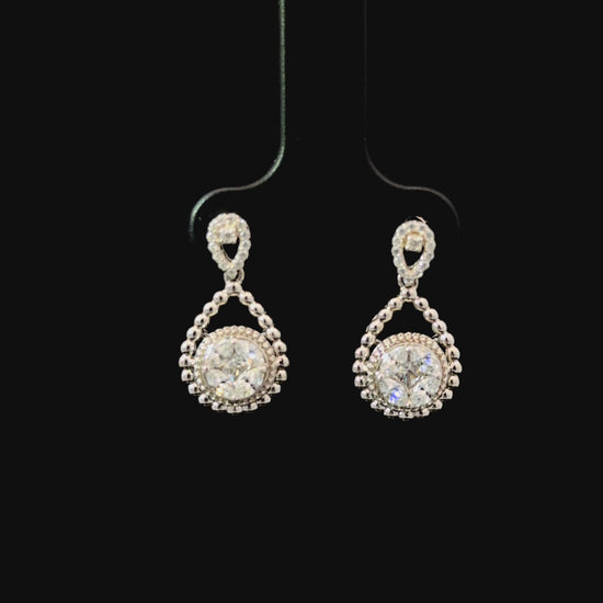 FisGold Jewelry 旗艦款「璀璨星辰」系列 滿鑽耳環 Iced Out Diamond Earrings 2