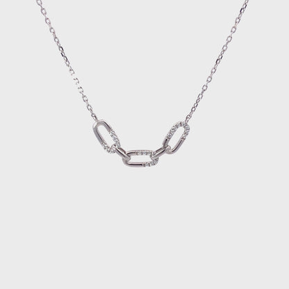 鑽石 鎖鏈項鍊 14K Diamond Link Necklace