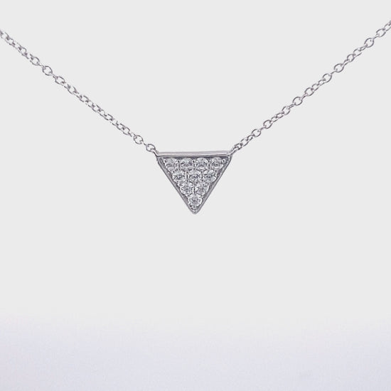 三角形滿鑽 鑽石項鍊 Triangle Diamond Necklace