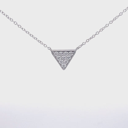 三角形滿鑽 鑽石項鍊 Triangle Diamond Necklace